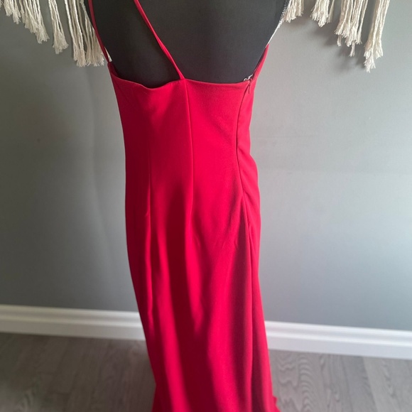 Betsy & Adam Red Grecian Dress - Picture 3 of 5